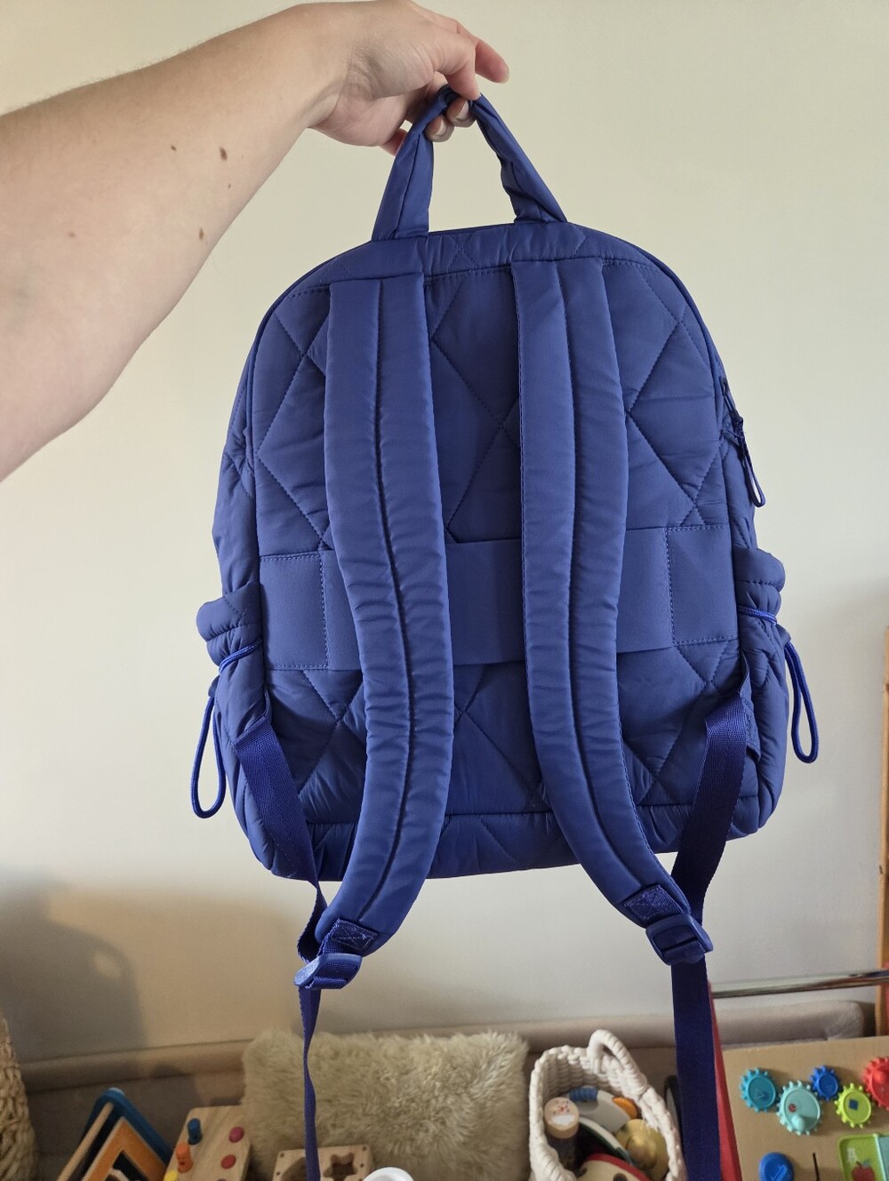 Vera Bradley Bancroft Backpack - Deep Ultramarine Quilted Back To School - Picture 6 of 12